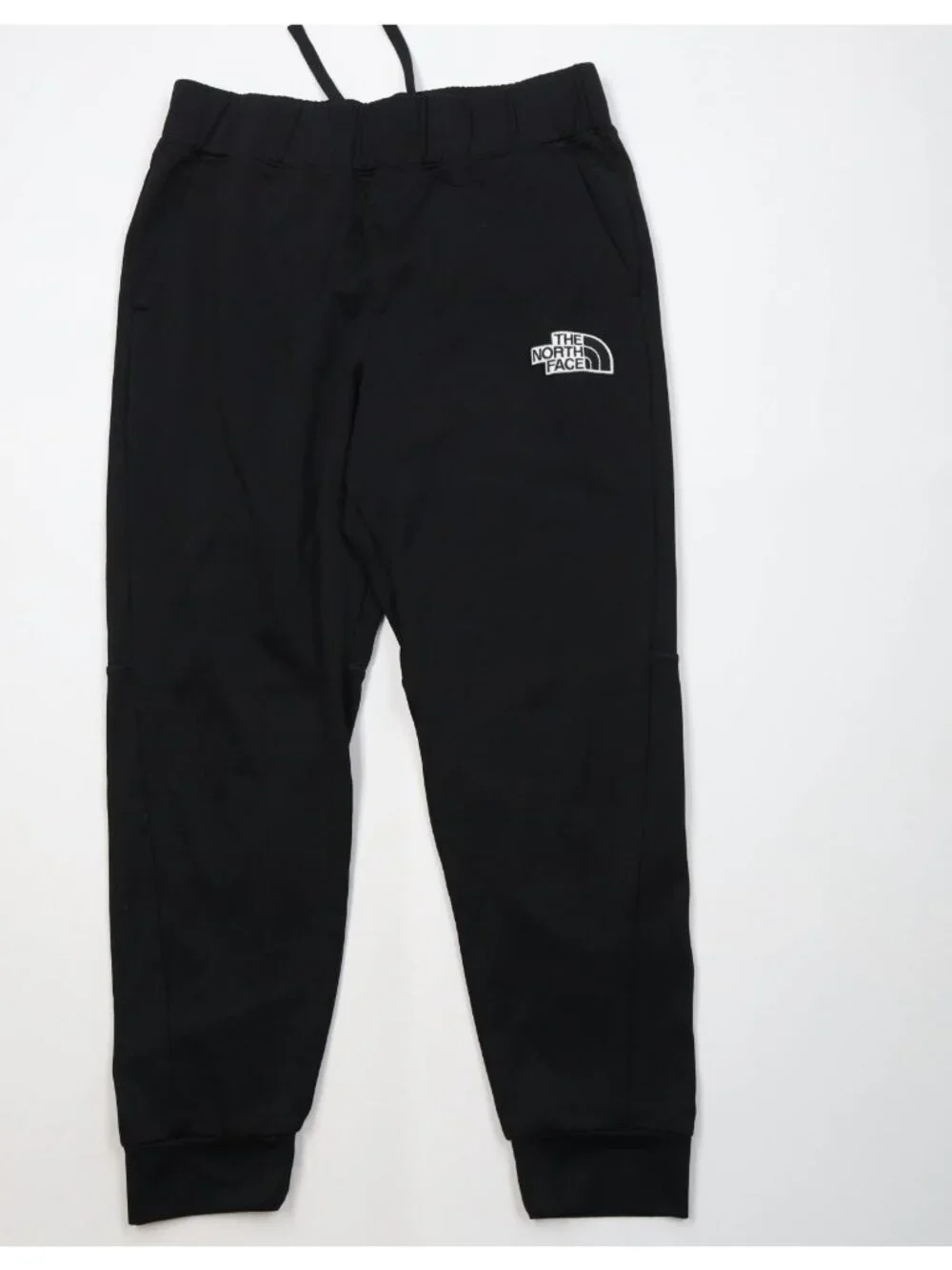 Vintage Y2K The North Face Mens Medium Spell Out Cuffed Sweatpants Joggers Black